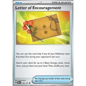 Volný čas Pokémon OBF 189/197 Letter of Encouragement - Obsidian Flames Stav: Near Mint, Verze: NORMAL