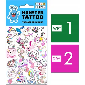 Tetování Smyvatelné tetování pro děti Jednorožci