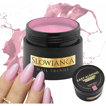 Lak na nehty Slowianka - Gel modelovací (stavební) samovyrovnávací Easy Almond Gel 50 g