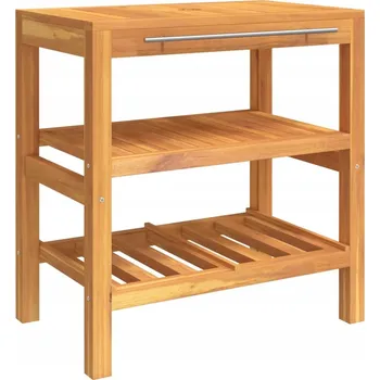 Komoda Koupelnová skříňka z masivního teakového dřeva, 74 x 45 x 75 cm