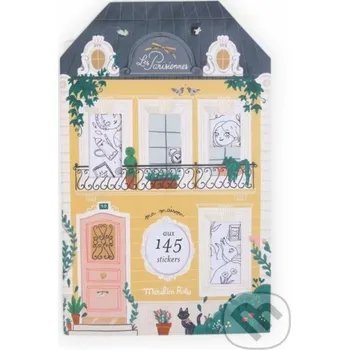 omalovánky Knížka se samolepkami Žlutý dům - Lucille Michieli Moulin Roty