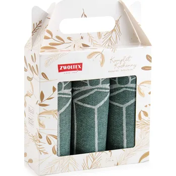 Utěrka Sada kuchyňských utěrek Zwoltex dárek vánoční gift zelená
