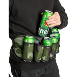 Pivní pásek s 6 kapsami - woodland, 130