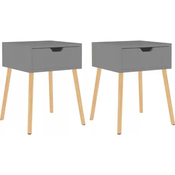 Noční stolek Noční stolek, materiál dřevo, šedá barva, 40 x 40 x 56 cm