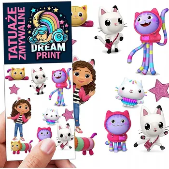 Odstranitelné tetování Filmová a herní nálepka na tetování Dětské vodní tetování Omyvatelné k narozeninám Dárek Dočasný dárek pro děti Originální opakovaně použitelné Spousta Vzorů