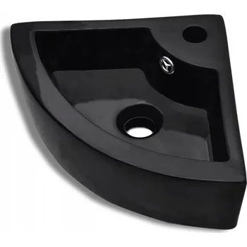 Umyvadlo Umyvadlo na desku půlkruhové 1 černé