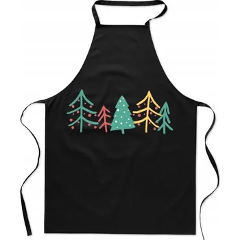 Kuchyňská zástěra Kuchyňská Zástěra Vánoční Stromky Dárek Módní Potisk