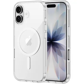 Pouzdro na mobilní telefon MagSafe průhledný kryt z tvrdého silikonu pro iPhone 17
