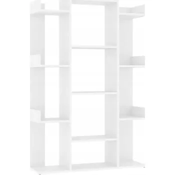 Knihovna Regál 86 cm x 140 cm x 25,5 cm, bílý