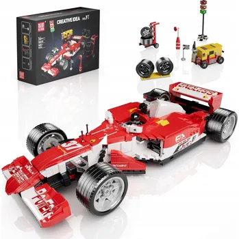 ostatní stavebnice STAVEBNICE TVAROVKY MOULD KING 10035 FORMULA FORMULE F1 PIT STOP 1603 DÍLŮ