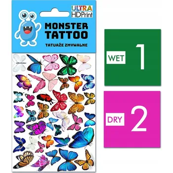 Tetování Smyvatelné tetování pro děti - Motýlci