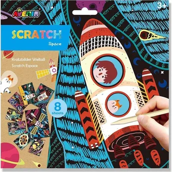 Obraz Umělecká HRAČKA Dětská ŠKRABADLA Vesmír rozvíjí manuální schopnosti