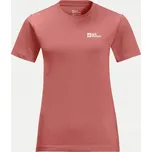 Dámské tričko Jack Wolfskin Essential, červená (mineral red), velikost S