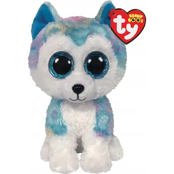 plyšák BEANIE BOOS Helena Husky 15 cm PLYŠÁK MĚKKÉ ZVÍŘÁTKO DÁREK PRO DĚTI