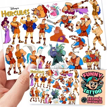 Odstranitelné tetování Tetování HERCULES VTIPNÉ TETOVÁNÍ 1 ks