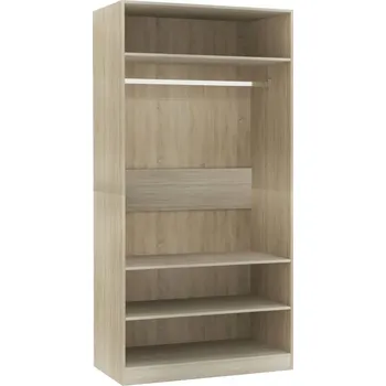 Šatní skříň Skříň s tyčí a policemi dub sonoma 100x50x200 cm