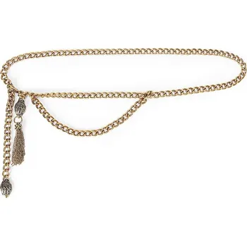 Opasek Pásek Kurt Geiger London 5423161999 zlatá GLD, vel. ONE SIZE