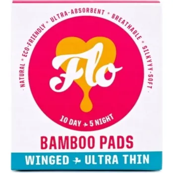 Menstruační vložka Bambusové vložky 10 denní + 5 noční - Flo