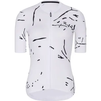 cyklistický dres RIVANELLE Cyklistický dres s krátkým rukávem - PASSION - bílá/černá