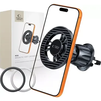 Telefonní příslušenství Držák do auta Tech-Protect N56 Magnetic MagSafe Vent Car Mount - Karbonový černý