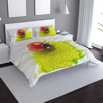 Povlečení Sablio Povlečení Beruška na květu - 140x220 / 90x70