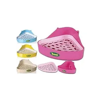 Pro hlodavce WC pro fretku s plastovým roštem 18x18x24 cm