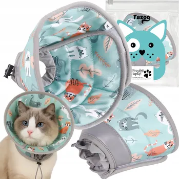 Ochranný límec pro zvířata Pooperační límec pro psa látkový Fazoo S