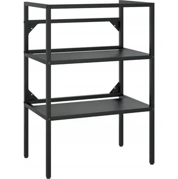 Koupelnový nábytek Železný rám pod umyvadlo, černý, 59x38x83 cm