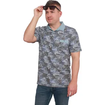 Pánská košile Polokošile krátký rukáv DOMINIK petrol M