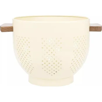 Vrták Síto s dřevěnými držadly, výška: 180 mm, průměr: 220 mm