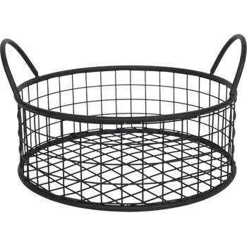 Vrták Košík kovový, černý, výška: 121 mm, průměr: 200 mm