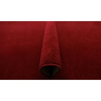 Koberec KOBEREC ČERVENÝ HUSTÝ MODERNÍ S JUTOVÝM PODKLADEM DO LOŽNICE OBÝVACÍHO POKOJE ULTIMATE 150x250 cm