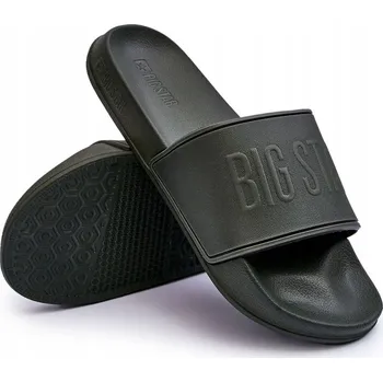 Dámské pantofle PÁNSKÉ PANTOFLE BIG STAR TMAVĚ ZELENÉ MM174324 46