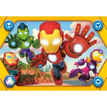 Puzzle Puzzle CLEMENTONI Iron Man a úžasní přátelé MAXI 104 dílků