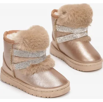 Dívčí sněhule Born2be dětské sněhule žluté barvy velikost 29