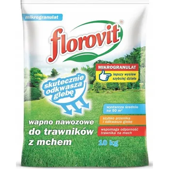 Hnojivo Florovit Vápno hnojivo pro odkyselení půdy trávníků s mechem 10 kg