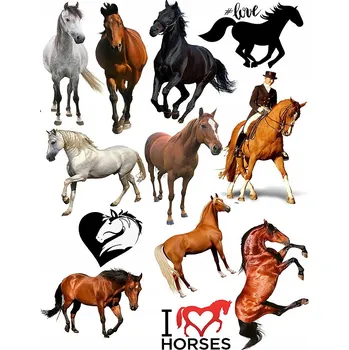 Odstranitelné tetování Dočasné tetování pro děti - Koně