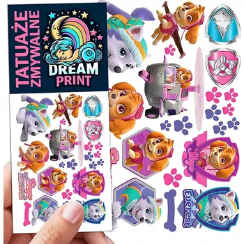 Odstranitelné tetování DOČASNÉ OMYVATELNÉ TETOVÁNÍ PRO DĚTI Tlapková patrola