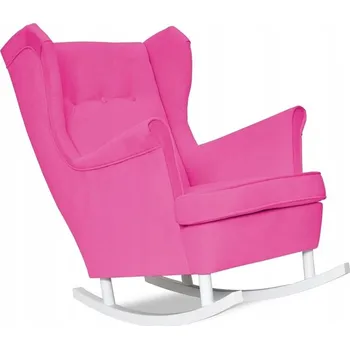 Křeslo Houpací křeslo ušák ARI, skandinávský styl Family Meble MAGENTA růžová FUCHSIOVÁ