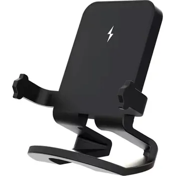 1stCOOL bezdrátová přenosná QI nabíječka 15W, panáček, USB-C, černá, S15 Black