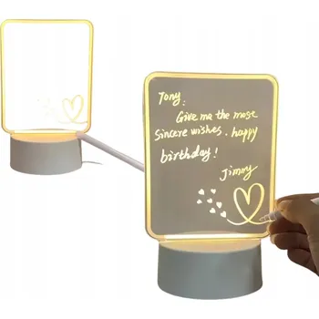 Lampička LED Lampička s Notýskem, Kreativní LED Tabule TSG-489 Noční pro Poznámky