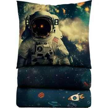 Povlečení Pościel kosmos kosmonauta misja kosmiczna 140x200 astronaut galaxie