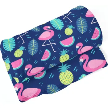 deka Sablio Deka Růžoví plameňáci - 150x120 cm