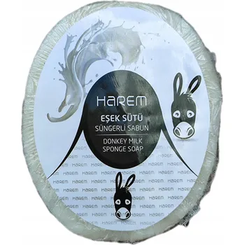 Mýdlo Turecké Mydło w Gąbce z OŚLIM MLEKIEM 2v1 Mýdlohouba HAREM'S 135g !