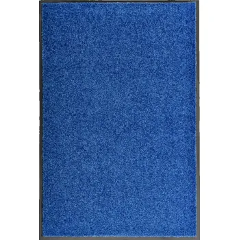 Rohožka Protiskluzová rohožka z polyamidu, modrá, 90x60 cm, PVC