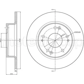 Brzdový kotouč Brzdový kotouč METELLI 23-0996C