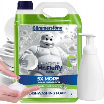 Mycí prostředek Prostředek na mytí nádobí Glimmerstone s vůní máty, 5 l