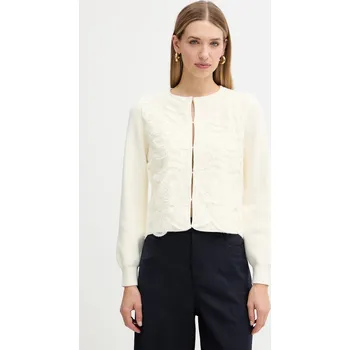 Dámský svetr Kardigan s příměsí vlny Twinset 252TT3453 béžová 01X, vel. L