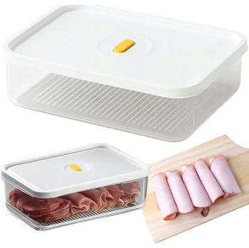 Dóza na potraviny NÁDOBA NA POTRAVINY S VÍKEM HERMETICKÁ ORGANIZÉR DO KUCHYNĚ 1,4 L 1400ml