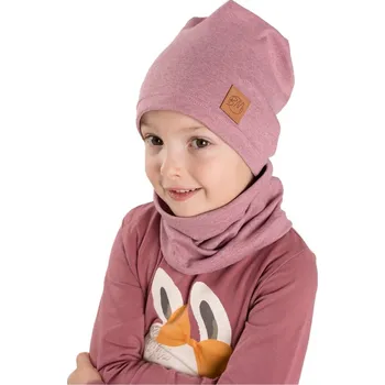 Čepice Bettymode Čepice a nákrčník MELÍR RŮŽOVÁ, AMA